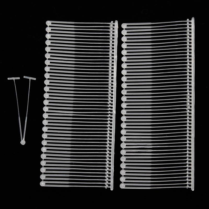 Twin twin adhesive pp double -row needle dual -line plastic line tag, plastic plastic bullet bullet tag needle