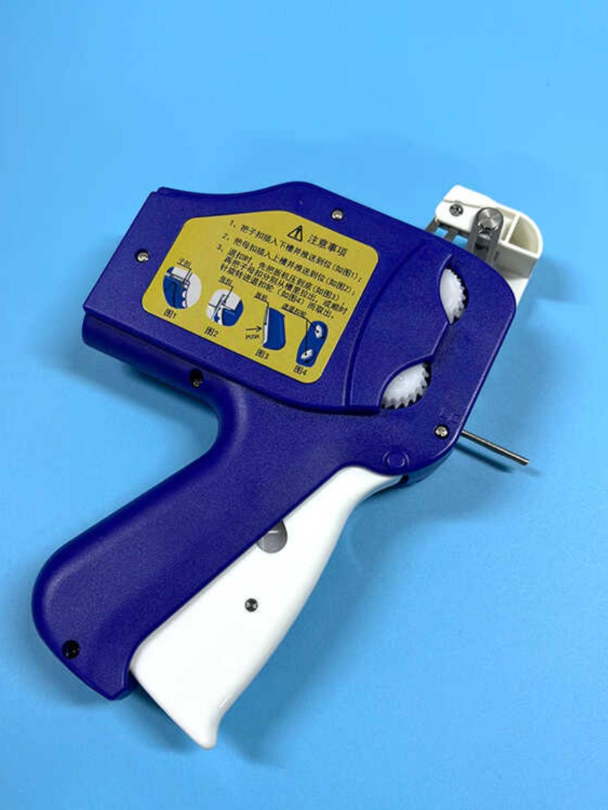 Circle gun tag gun Tag label grab card gun automatic perforated rope machine hardware daily supplies child mother buckle gun
