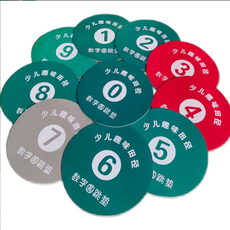 Round jumping pad 0-9 digital pad