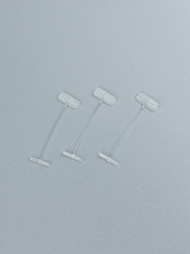 Regenerative rubber needle GRS recycling authentication transparent gun needle, toys, socks, tag, environmental plastic gun needle