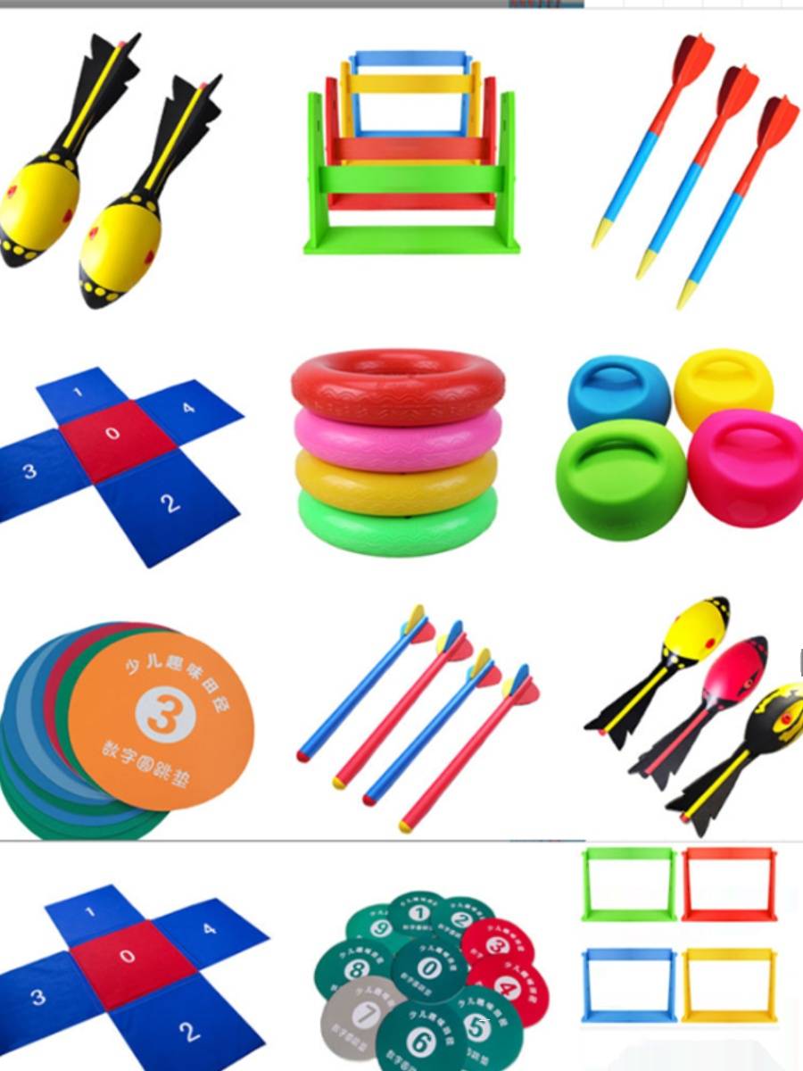 A soft sticker, a children's torpedo and a missile-sensitization device to throw a toy, teach field and field rocket soft darts