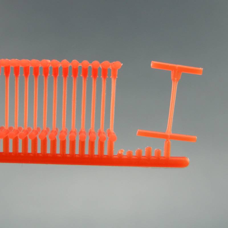 Red Gongzi Nylon fine rubber needle socks tag line Washed rubber needle color label needle plastic line