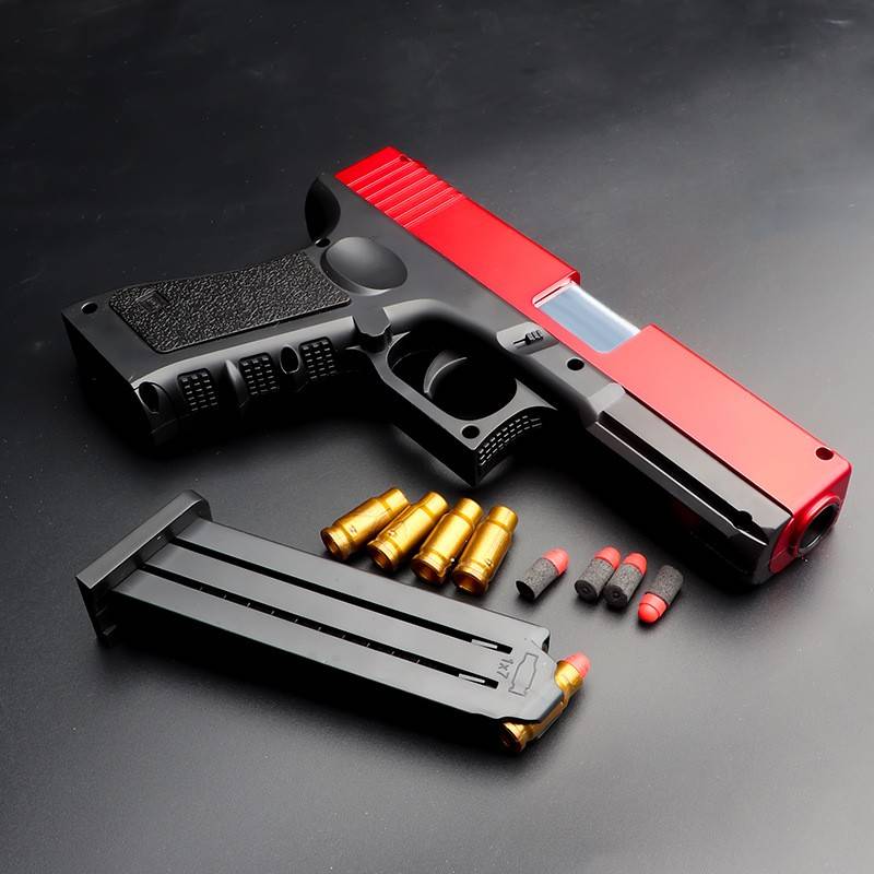 Pneumatic gun 191 teaching aid pistol toy simulation hand grab Clock connecting M1911 soft shotgun soft egg grab the Yellow River