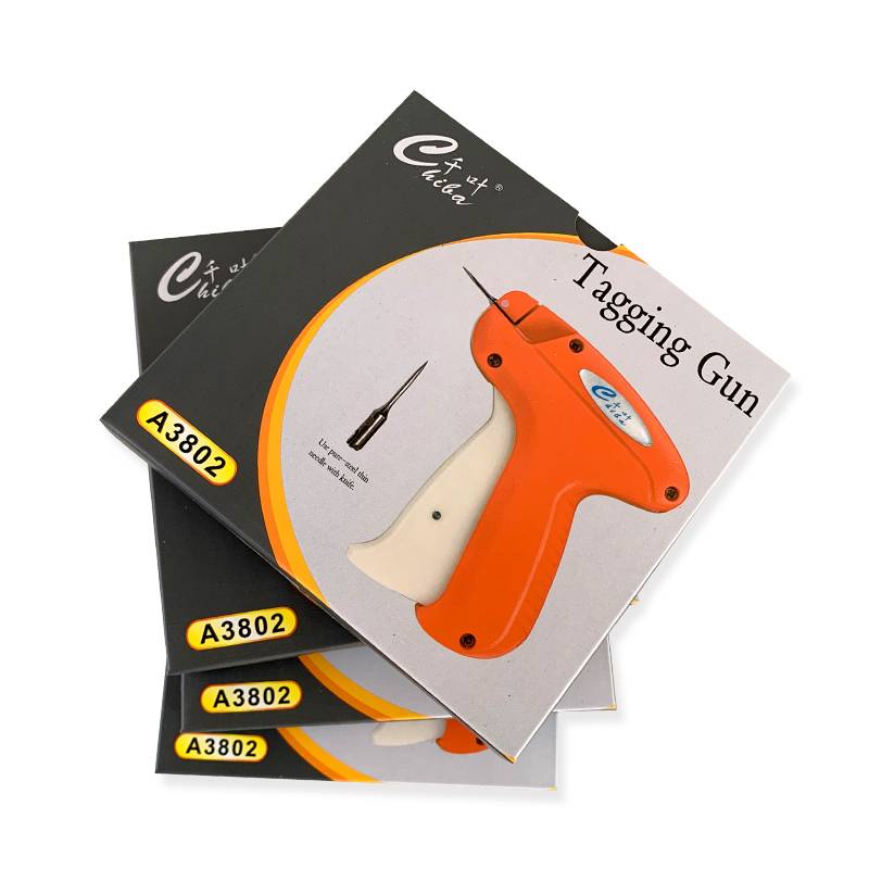 Fine needle gun tag, labeling rubber nail gun trademark machine authentic Chiba 3802 quilt fixed, sock gun