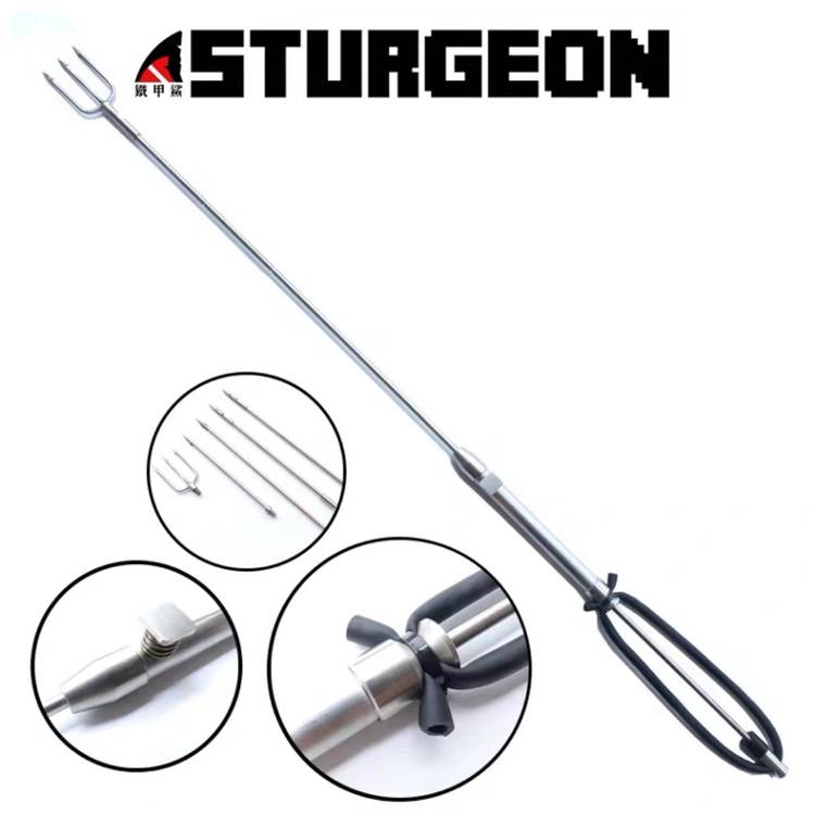 New fish forkstra, ejection automatic diving stainless steel telescopic pour phew, solid fork fish ejaculation fish arrow fish gun fishing