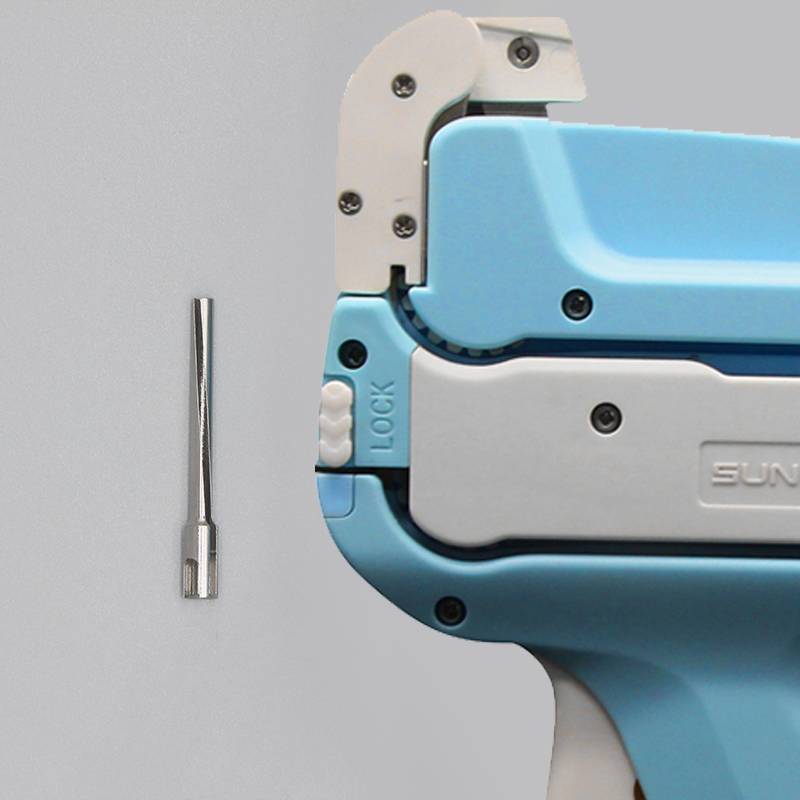 Mother buckle gun needle tag rope penetration machine circle tag gun crane riggue gun Chiba rot needle head