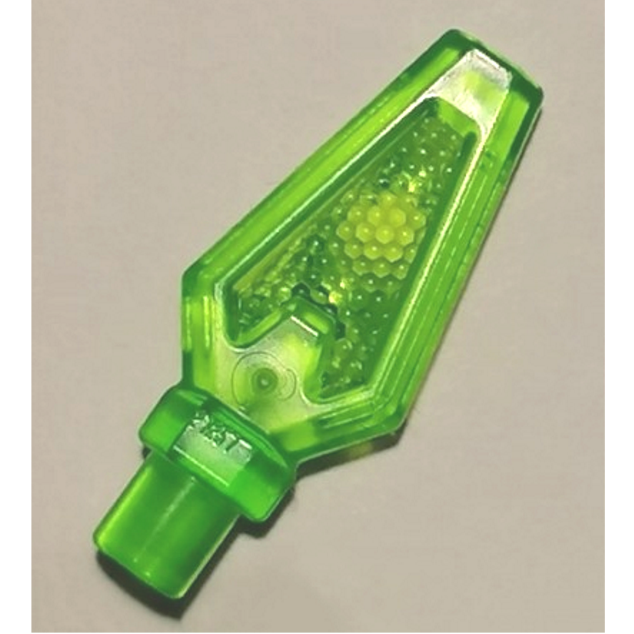Lego 27257 spearhead javelin head weapon transparent red 6365838 transparent orange 6166891 6290400