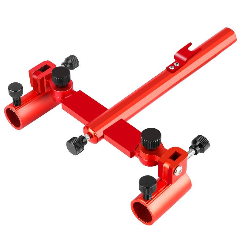 Aluminium magnesium alloy fishing tank double-barrel stands thicker than a million-way double-barrel pole stands multi-purpose cannons