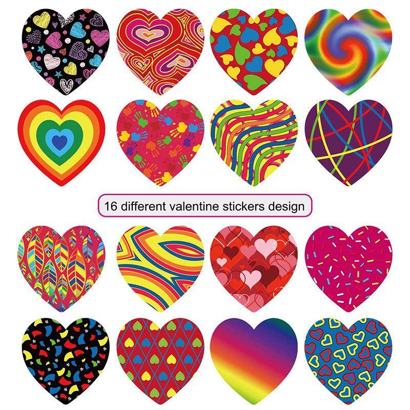 Factory spot 1 -inch non -dry glue rolling sticker, javelin lover love wedding party decorative sticker