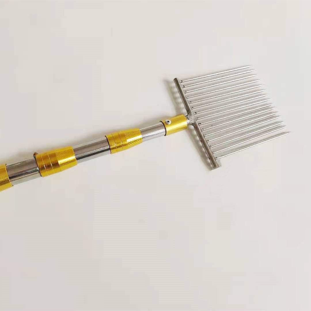 7 -meter yellow pole +15 fine needle fish fork head
