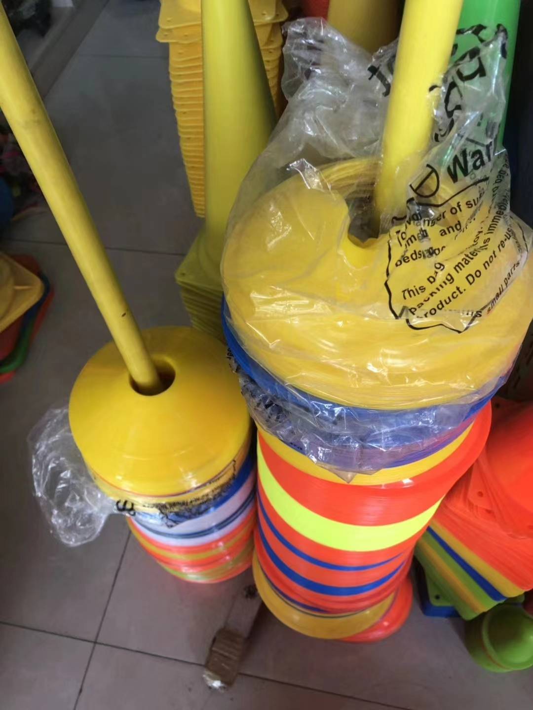 Children's fun track and field Equipment Primary School Kindergarten logo soft javelin children's sports products logo disc