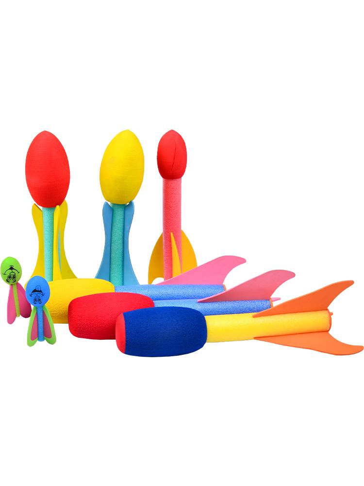 Kindergarten Children's Early Type Trail and Field Software Outdoor Sports Sensors Throw Software Rocket Fish Torpedo Missile