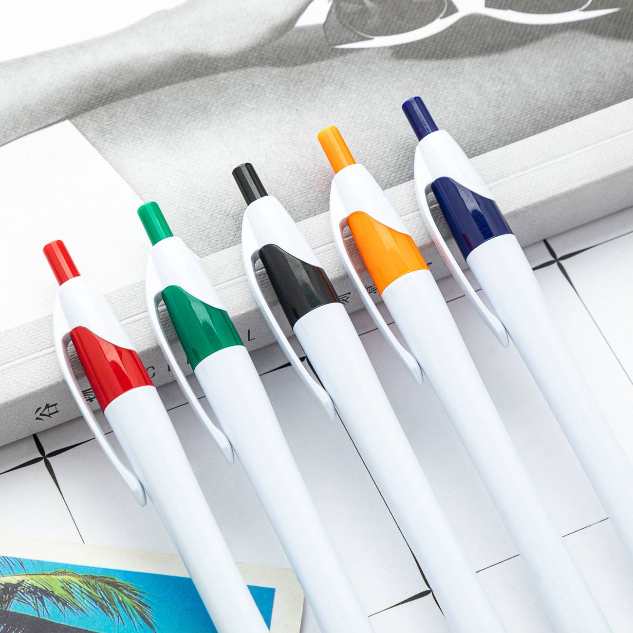 Factory Plastic Plastic Ball Bead Pen can print logo Ligo small gourd javelin advertisement pen fine rod promotion gift pen