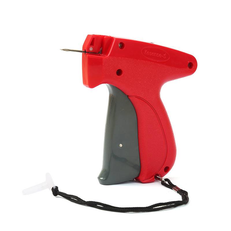 Red clothing fixed tag, shoe hak, socks, trademark, label gun thin needle, mother buckle rubber gun