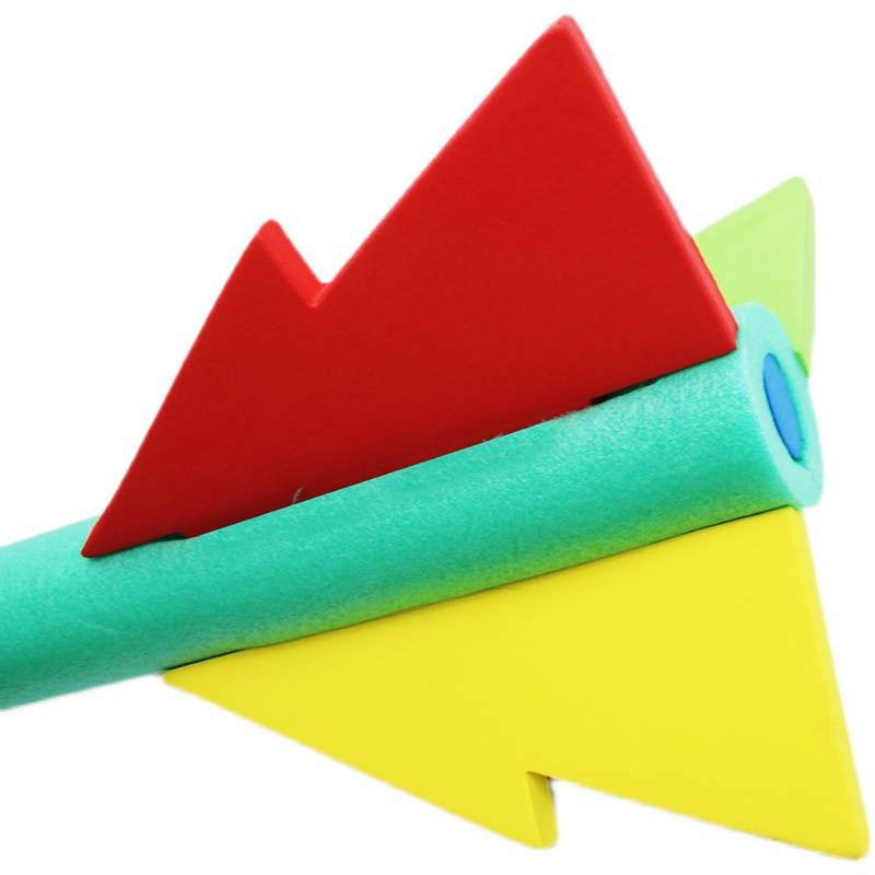 A soft-trained sticker for throwing foam at young children's sports equipment in primary schools