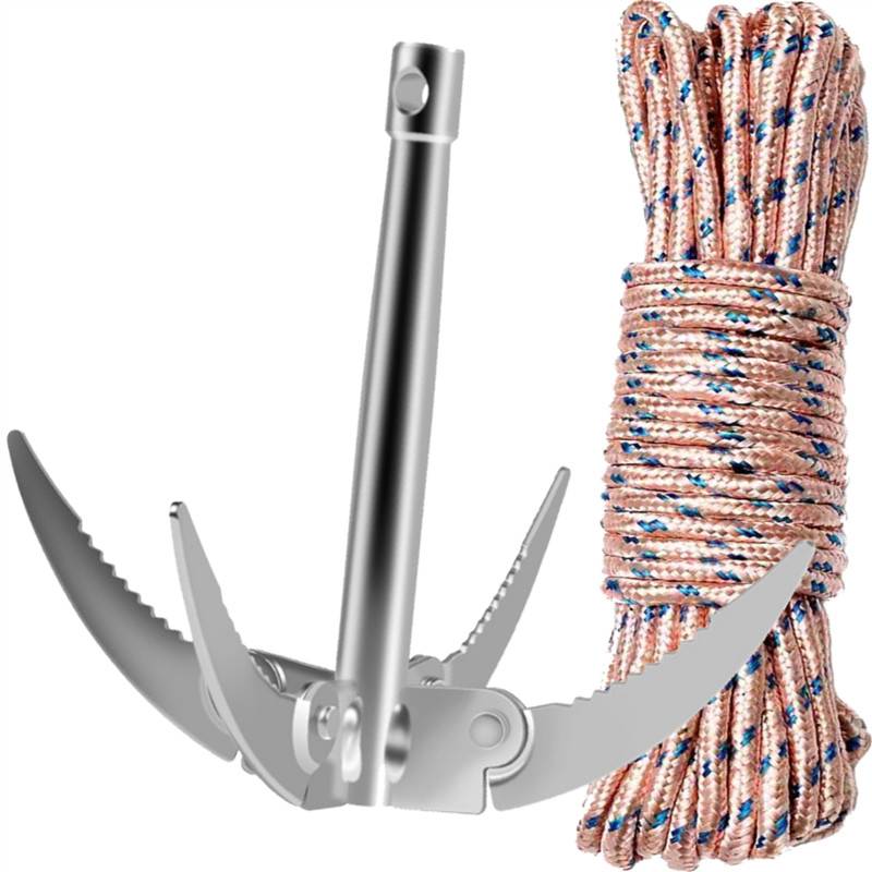 Four -corner anchor knife+20 mood nylon rope