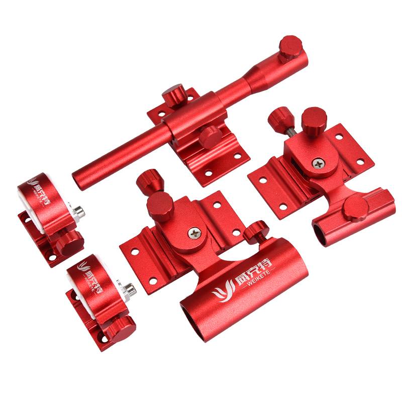 THREE SETS OF ALUMINIUM MAGNESIUM ALLOY GENERAL-PURPOSE PLUG-IN FOR FISHING TANK GEARS, AND A W-BASKET UMBRELLA