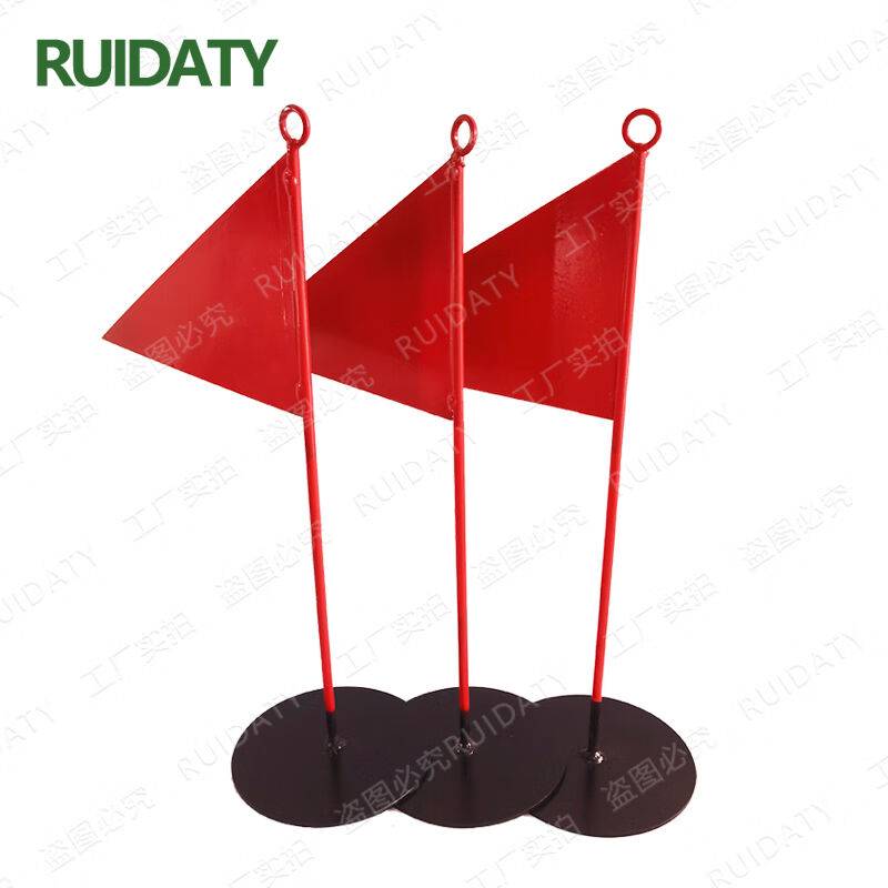 Iron-bread lead-ball flags will mark the base of the flag of the Iron Triangle