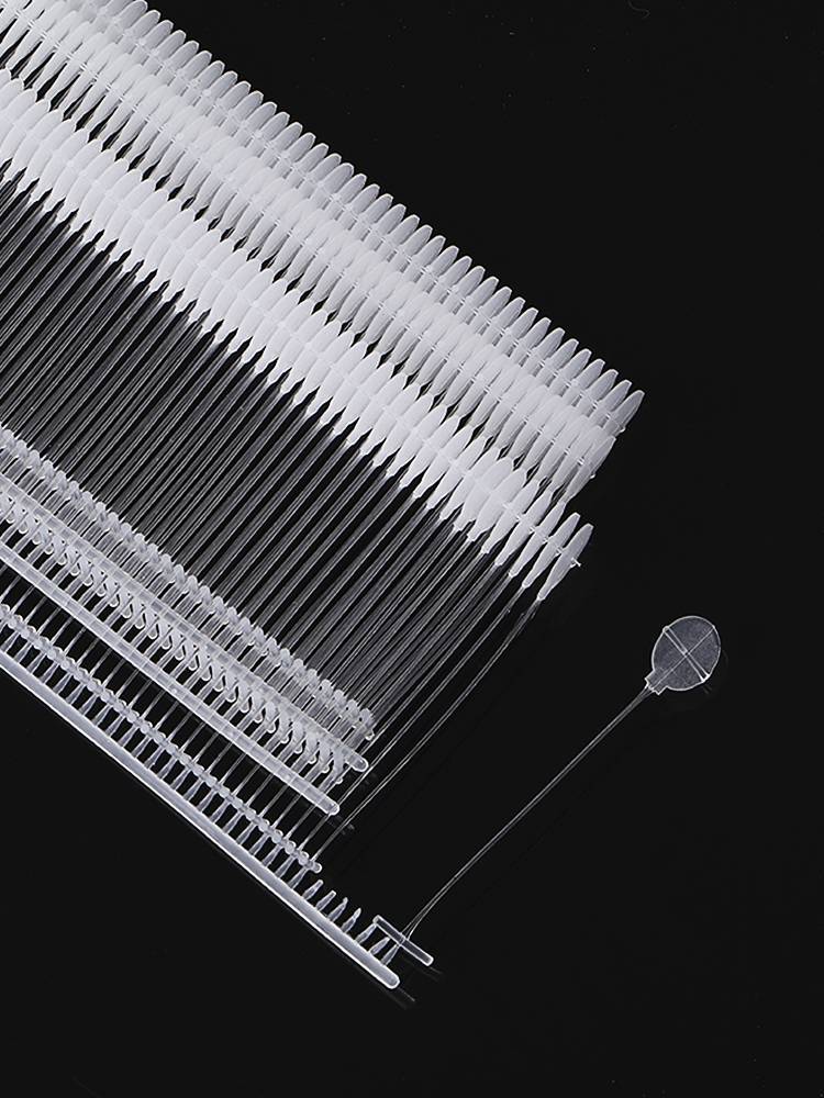 Round cake rubber needle tag needle tag line transparent coarse rubber needle plastic tag gun bullet label grabbing tag needle