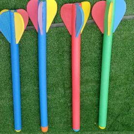 Primary and middle school students sports sports equipment throwing torpedo toys with whistle soft javelin children's fun track and field equipment