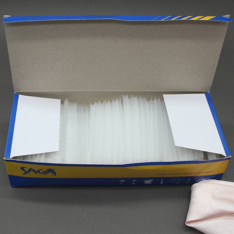 Saga thick rubber needle 2 cm per box