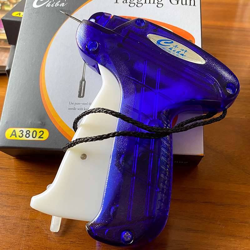 Fine needle gun tag gun label gum nail gun trademark machine authentic Chiba 3802 was single fixed fixed -fixed rubber sock gun
