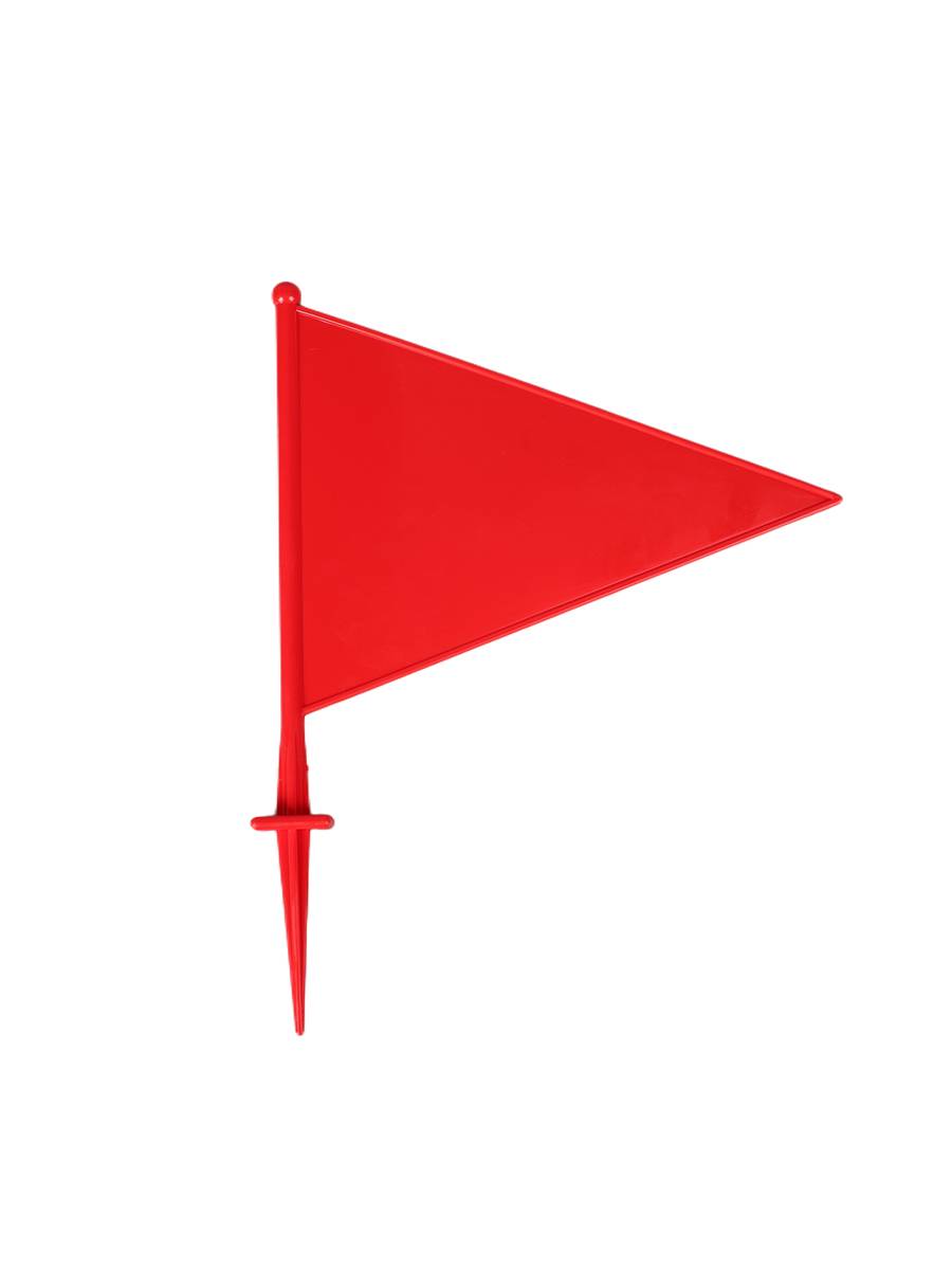 ABS marking flag sports meeting triangle flag track and field supplies marked gun inserting the flag of shot shot and throwing a long -degree flag small iron flag