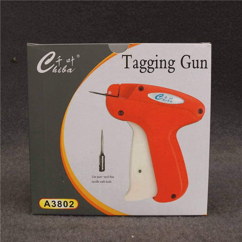 Chiba brand A3802 tag gun fine adhesive gun clothing label gun socks imported fine steel needle washing water technology