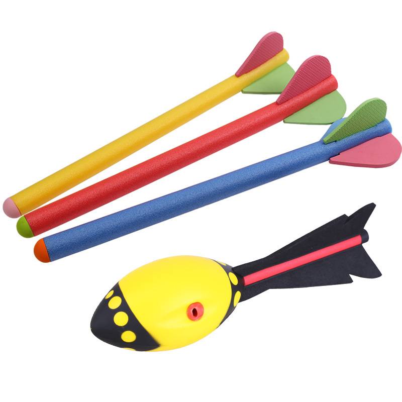 Children's fun track and field soft round jump pad soft -type soft -type soft -type tuna head with whistle gun ribbon soft ball