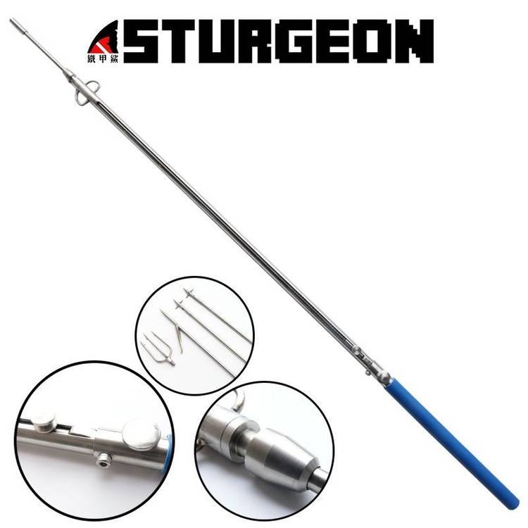 Semi -automatic ejection diving fish fork stainless steel telescopic rod pouring fasteful fork fish ejaculation fish fish arrow fish gun fishing