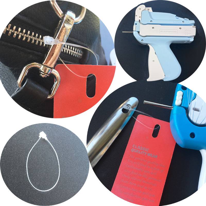 Mother buckle ring ring glue needle automatic tag gun label label plastic hanging card line clothing auxiliary materials