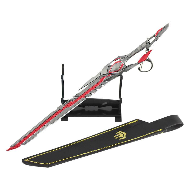 Devouring the starry sky weapon Luo Feng Nine heavy lightning knife Cartran benchmarking gun iceberg knight sword metal model ornaments
