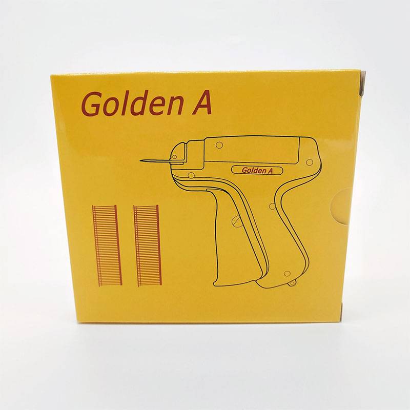  Golden A tag gun hit trademark gun, pants, socks, hats, tag gun label gun