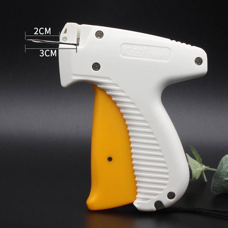 Costume rubber gun tag, a trademark gun tag machine, tag label, Jingmu thick needle label grab