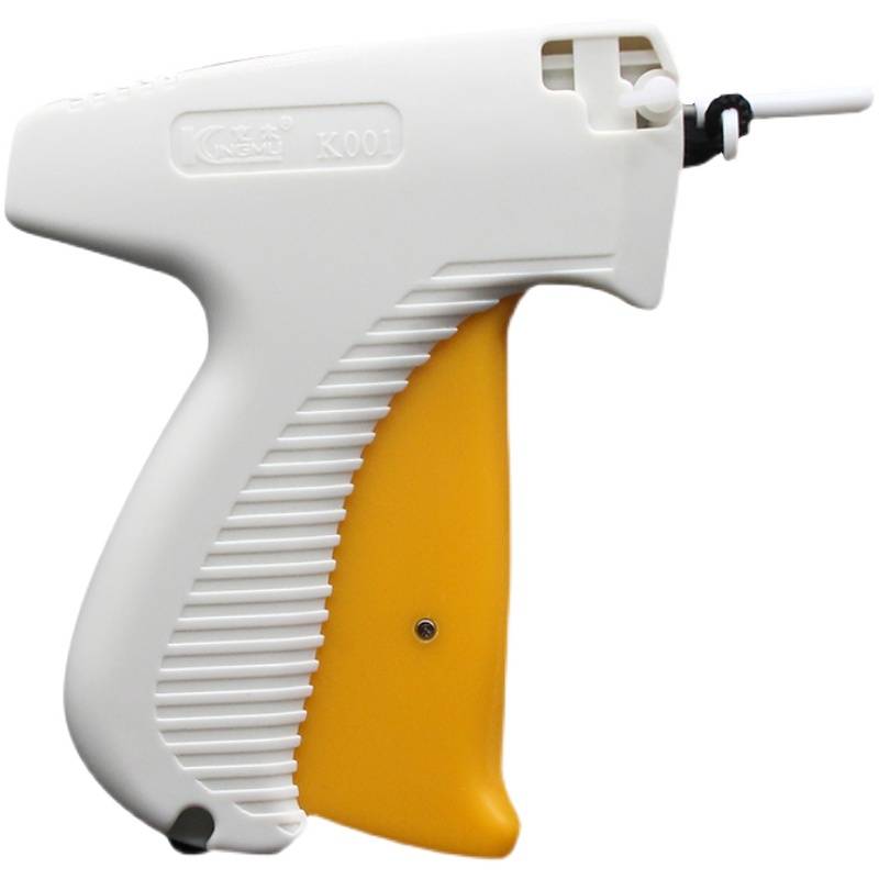 Costume rubber gun tag, a trademark gun tag machine, tag label, Jingmu thick needle label grab