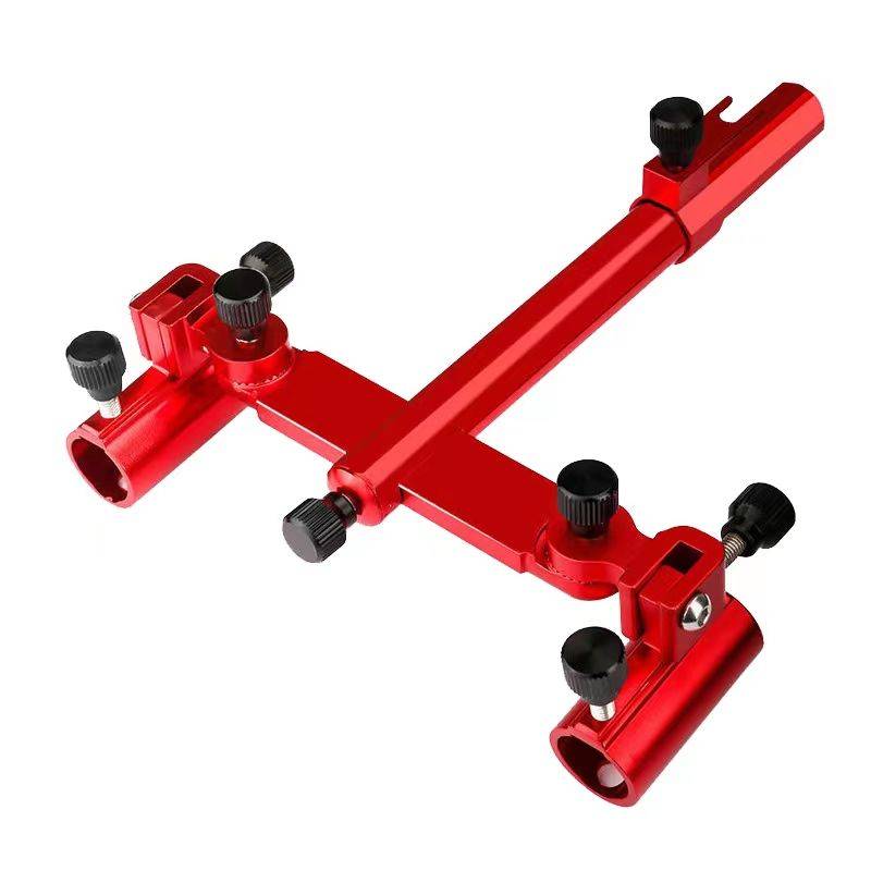 Double -turret bracket fishing box fishing chair hanging chair Double -turret Special rod accessories Fish rod dual turret bracket head