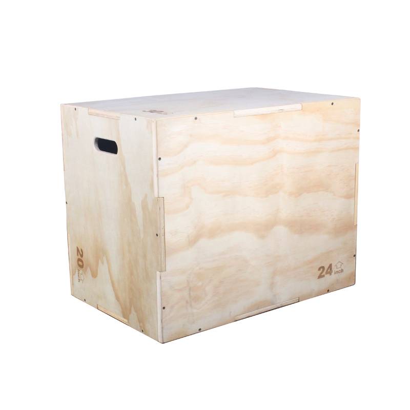 Three -in -one wood jump box wood grain color