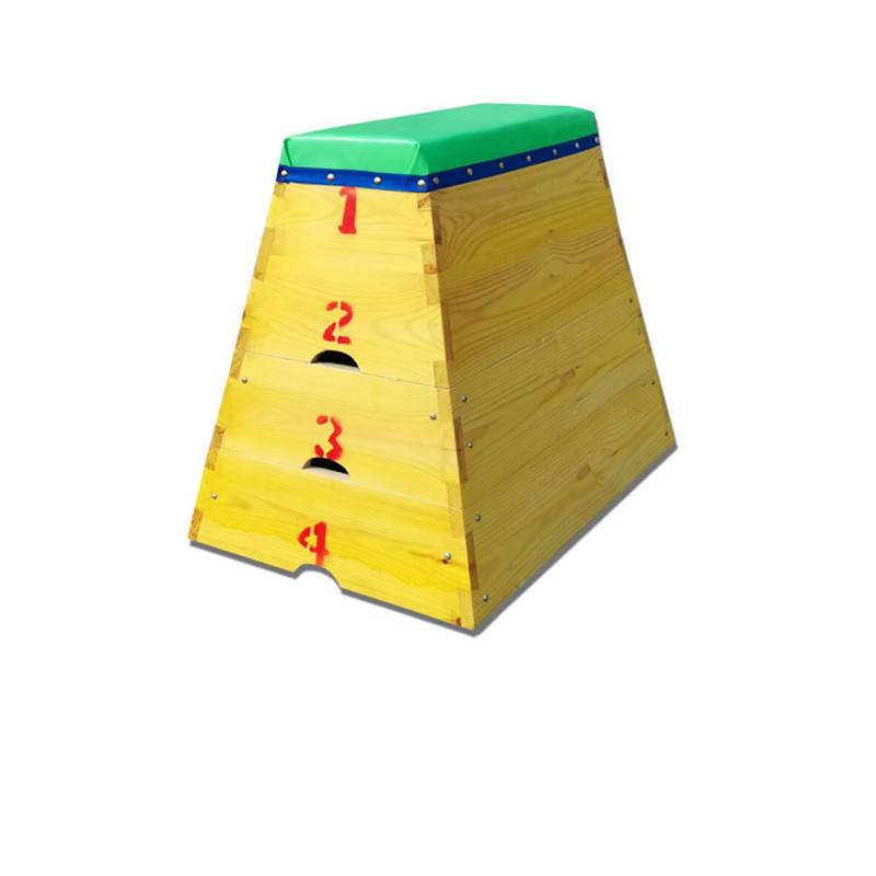 Children's kindergarten physical training equipment highly adjusts box jump jumping saddling saddle horse jumping wooden box jumping goat jumpboard
