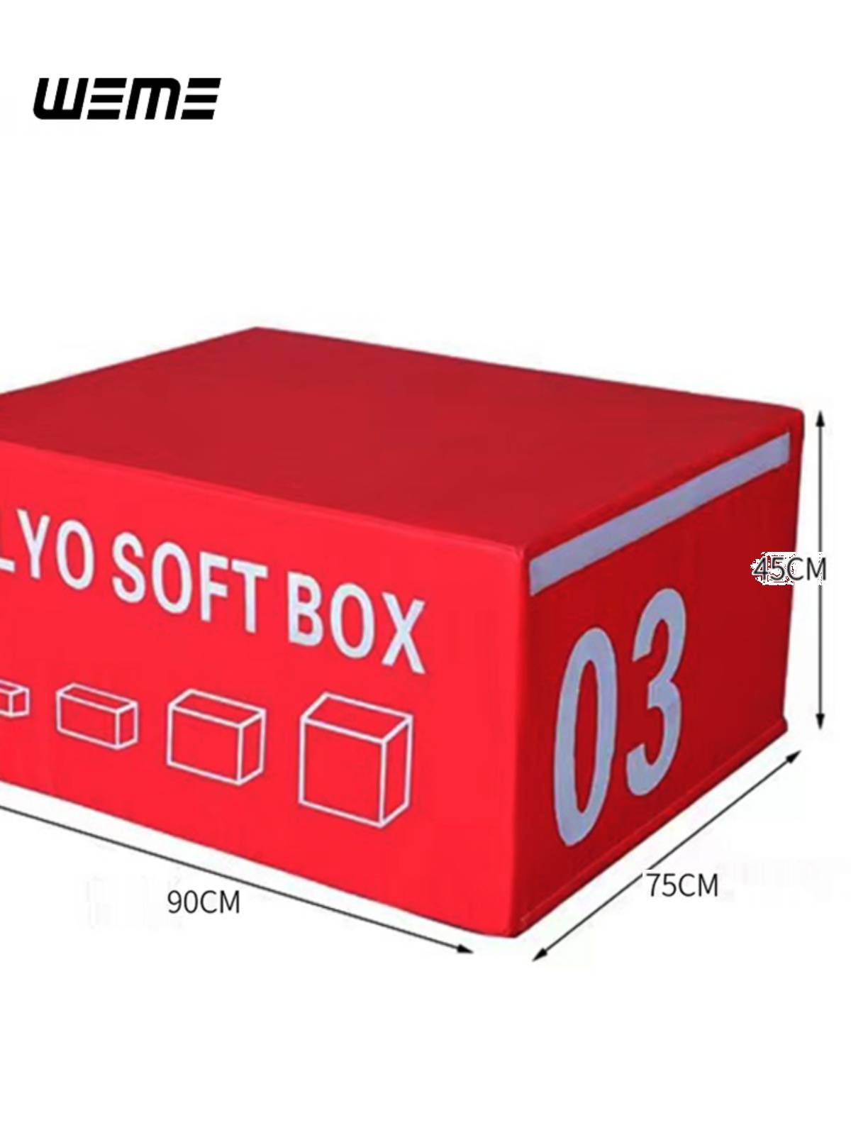 Professional 4 -in -one soft jumper jumping box Children's physical fitness can be trained to overlook the stool Plyo Soft Box