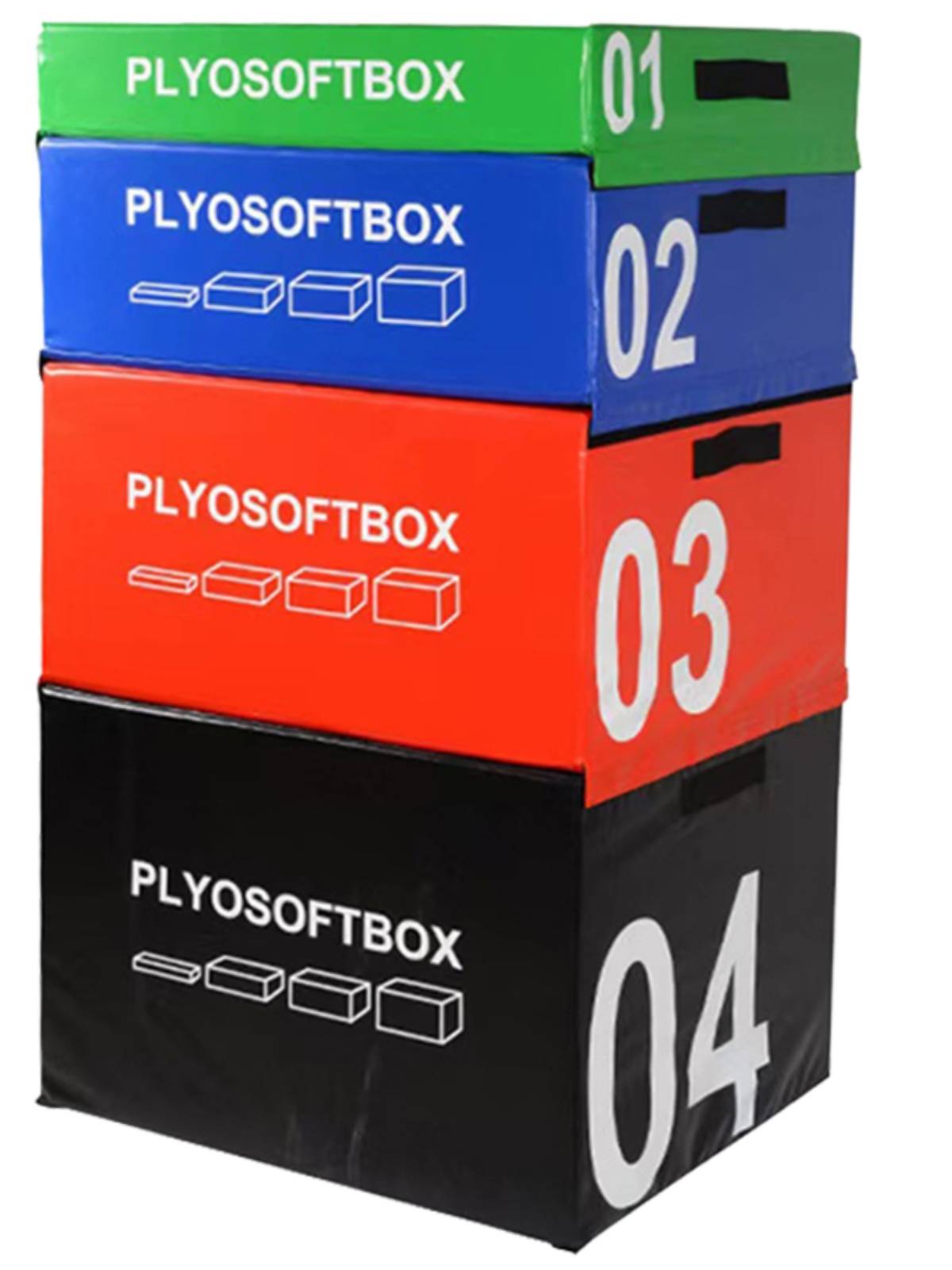 Professional 4 -in -one soft jumper jumping box Children's physical fitness can be trained to overlook the stool Plyo Soft Box