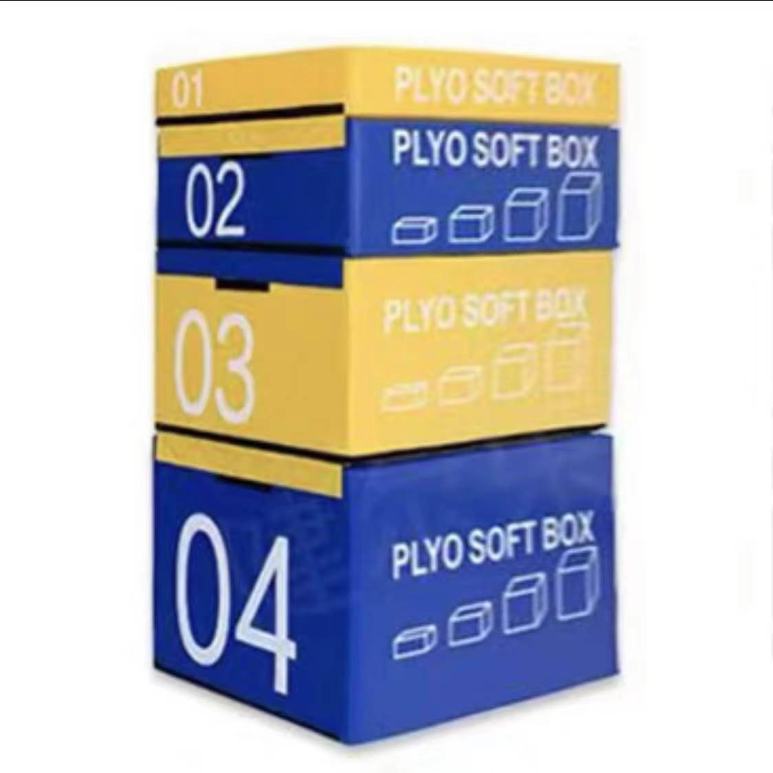 Children Jumping Box-Yellow Blue