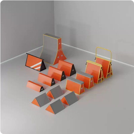 14 pieces of parkour