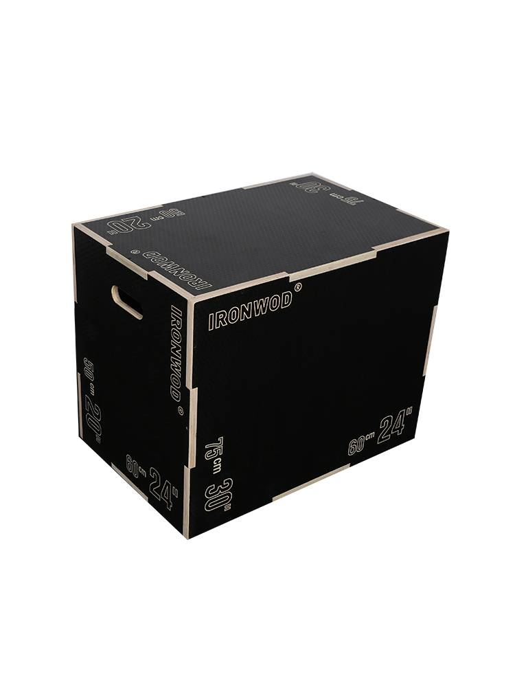 Ironwod wooden jump box triple -in -one sports fitness comprehensive training box bouncing stool adult explosive power
