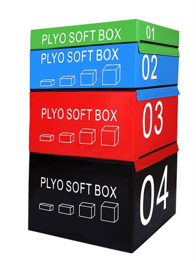 Gym jump box training jumping box professional four -level software four -in -one PU combination children's bulletpower explosion power