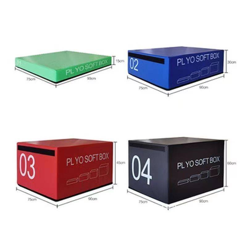 Four -in -one PU combination box jump software jump box boxing martial arts dance children jump box gym outbreak bounce