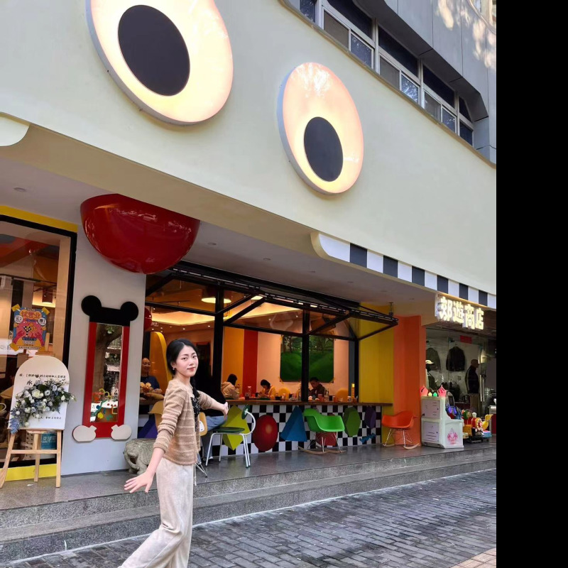Mobilized eye light box rotation and beating shop door Creative chicken eye signboard acrylic billboard customization