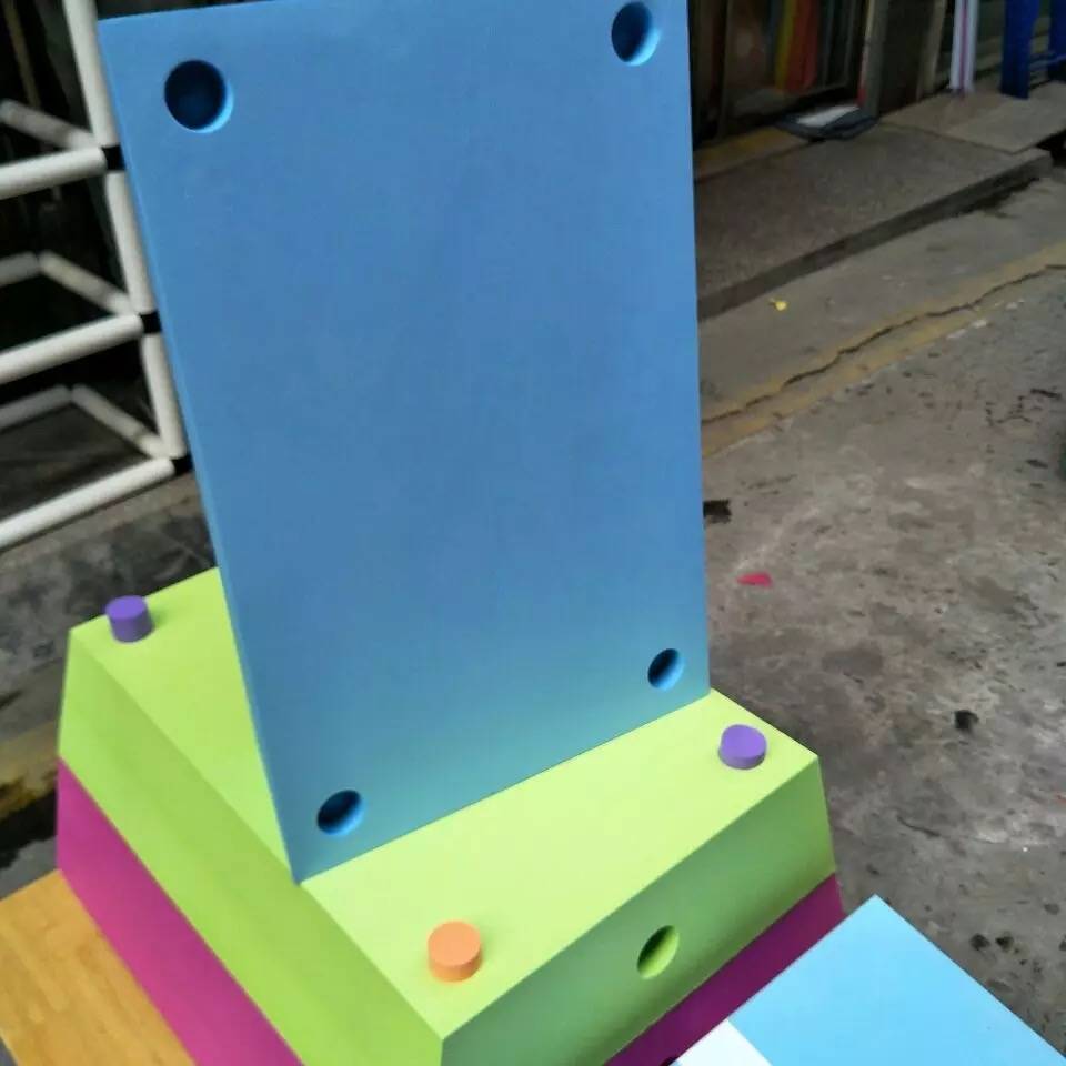 EVA game jump box Kindergarten children's foam bomb box children's sensor training jump box three -speed jump box