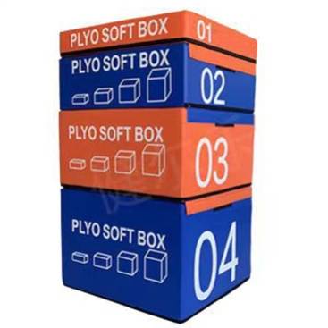 Orange blue children's jump box size 75x65x130cm