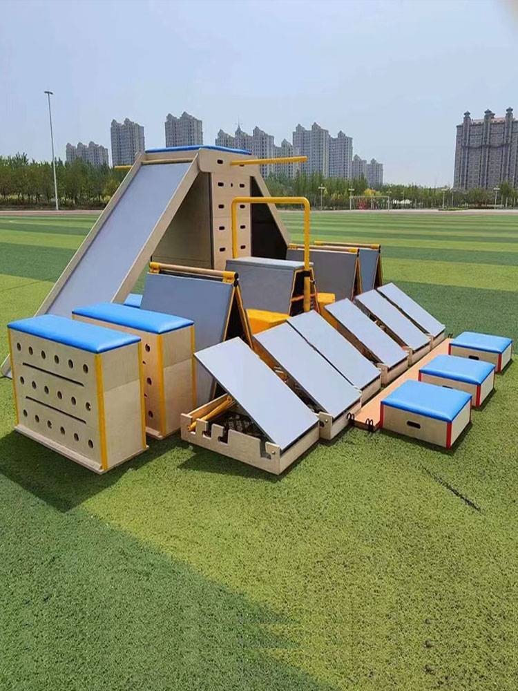 Kindergarten children's physical fitness parkour training equipment sensor, physical combination, full set of sports teachings jump boxes jump box