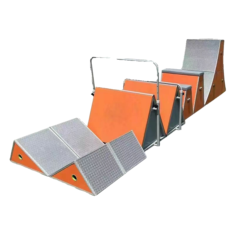 Children's fitting energy parkour equipment Nine -piece body can be used to run a hopes for a trapezoidal jumper jumping box triangle